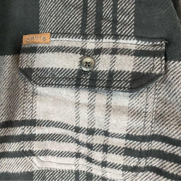 ORVIS Men’s Size XL Shirt Flannel Plaid Button Down Heavyweight NEW Pockets NWT - Picture 3 of 16